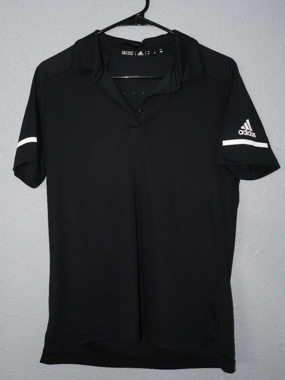 adidas Climalite Men’s Performance Polo Shirt Black Medium